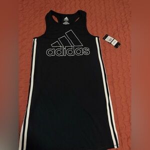 Adidas Black Tank with White Logo